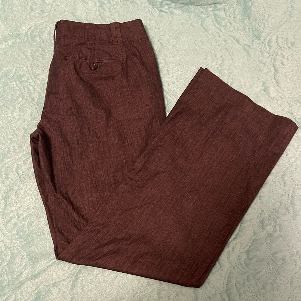 Ann Taylor Loft Women's Blue MARISA Trousers‎ Size 6Petite 4 pocket low rise